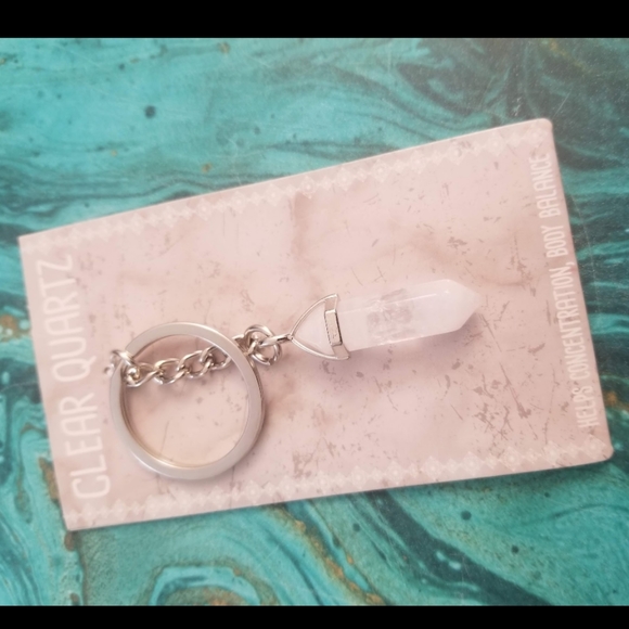 Clear Quartz Keychain - Picture 3 of 3
